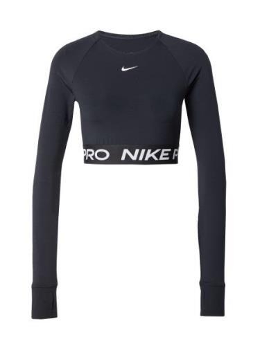 NIKE Funktionsbluse 'Pro'  sort / hvid