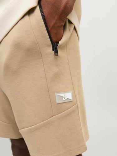 JACK & JONES Bukser 'Air'  mørkebeige / sort / hvid