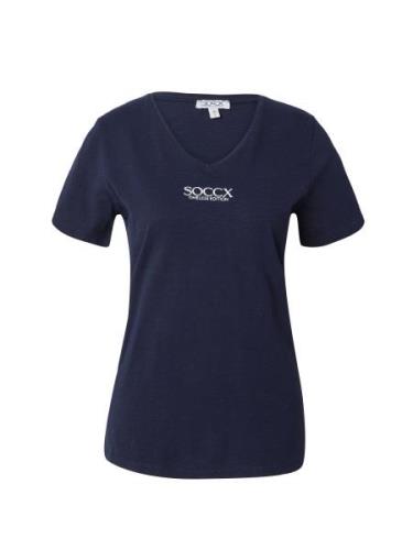 Soccx Shirts  marin / hvid