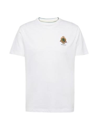 Hackett London Bluser & t-shirts 'HERITAGE'  beige / mørkegrøn / hvid