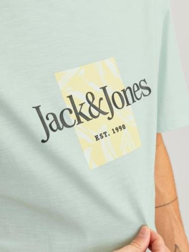 JACK & JONES Bluser & t-shirts 'Lafayette'  pastelblå / gul / sort
