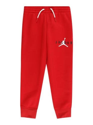 Jordan Sportsbukser  rød / sort / hvid