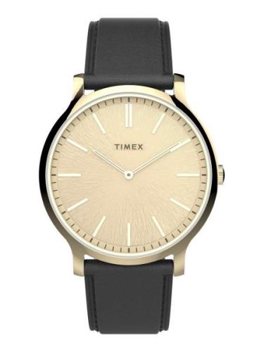 TIMEX Analogt ur ' Gallery City Collection '  guld / sort