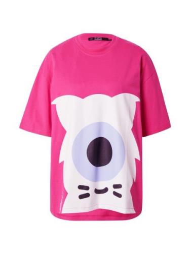 Karl Lagerfeld Shirts 'KLxDD'  lyseblå / pink / sort / hvid