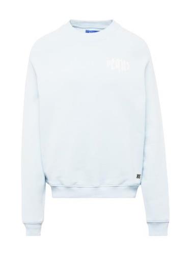 Pequs Sweatshirt 'Mythic'  lyseblå / hvid