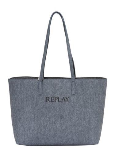 REPLAY Shopper  blue denim / grey denim / sort