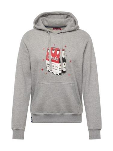 Derbe Sweatshirt  grå-meleret / rød / sort / hvid