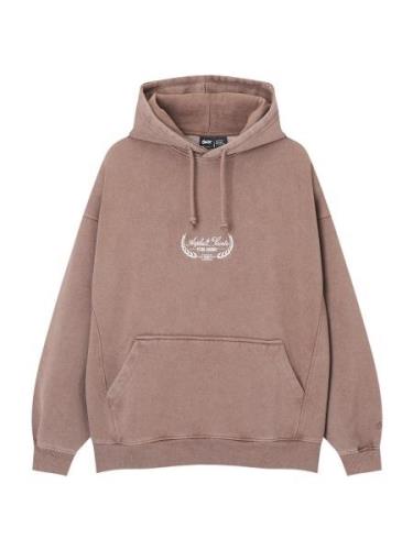 Pull&Bear Sweatshirt  brun / hvid