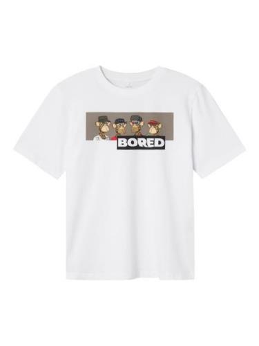 NAME IT Shirts 'Bored Ape'  blå / brun / hvid