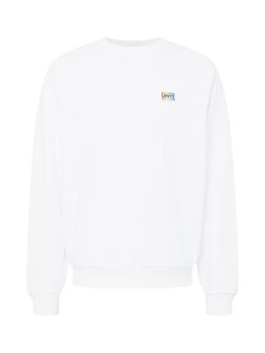 LEVI'S ® Sweatshirt 'Relaxed Raglan Crewneck'  blandingsfarvet / hvid