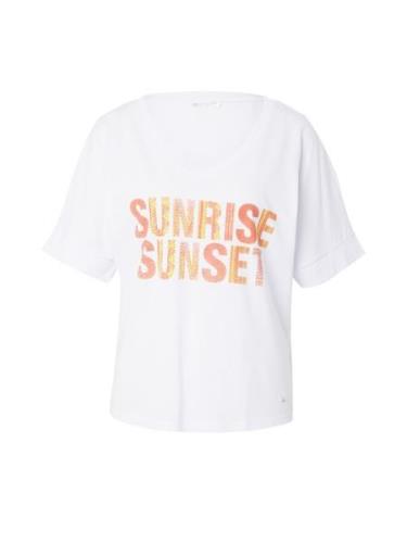 Key Largo Shirts 'SUNLIGHT'  neongrøn / orange / hvid