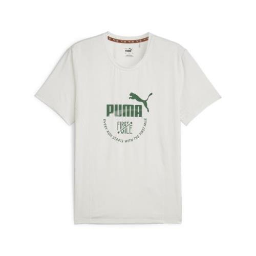 PUMA Funktionsskjorte 'First Mile'  lysegrå / grøn