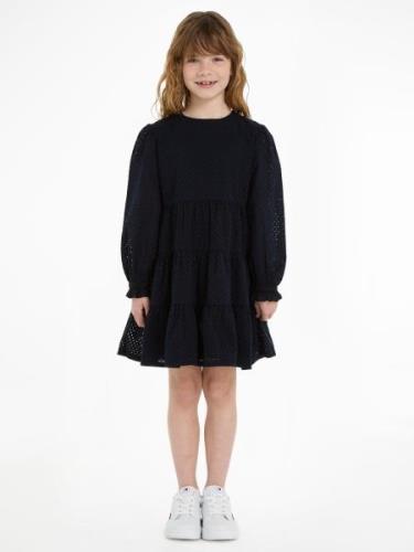 TOMMY HILFIGER Kjole 'Essential Broderie Anglaise'  marin