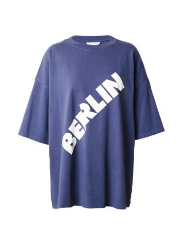 TOPSHOP Shirts 'Berlin'  safir / hvid