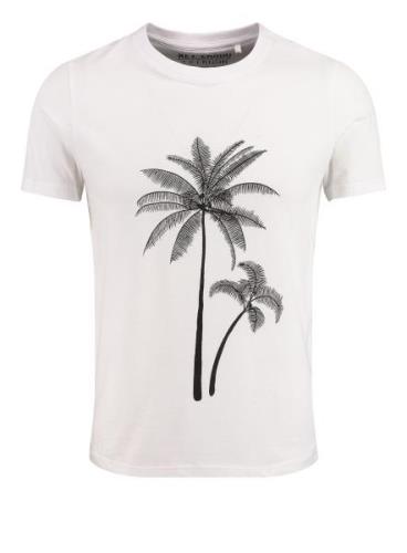 Key Largo Bluser & t-shirts 'MT OCEAN DRIVE'  grå / hvid