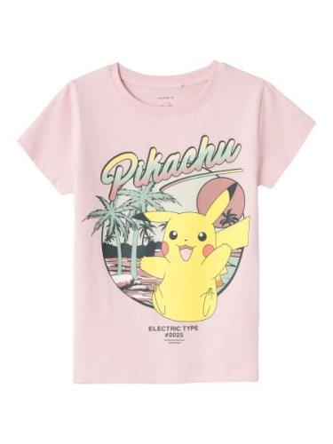 NAME IT Bluser & t-shirts 'Axaja Pokemon'  gul / antracit / mint / lys...