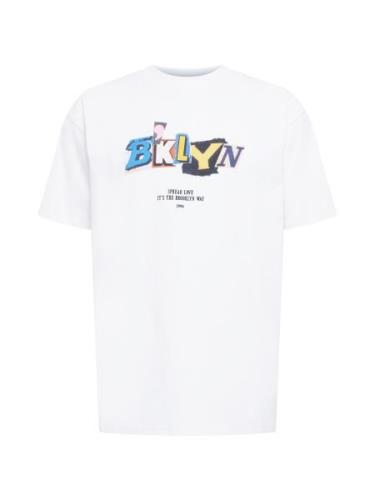 MT Upscale Bluser & t-shirts 'Brklyn'  blå / gul / sort / hvid