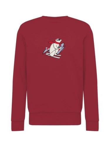 WESTMARK LONDON Sweatshirt 'Cartoon Ski'  grå / rød / vinrød / hvid