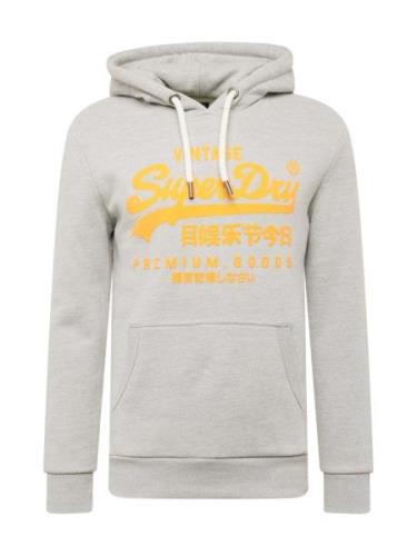 Superdry Sweatshirt  grå-meleret / lyseorange