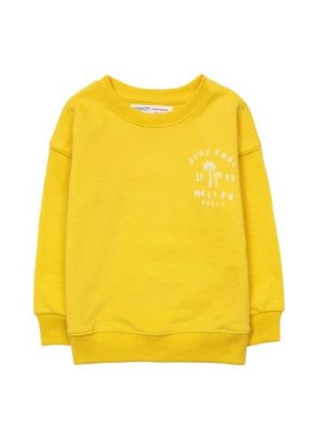 MINOTI Sweatshirt  gul / hvid