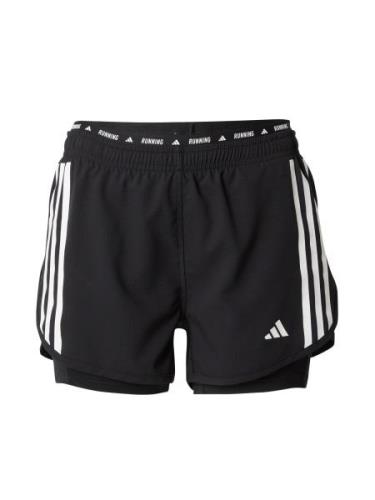 ADIDAS PERFORMANCE Sportsbukser 'Own The Run'  sort / hvid