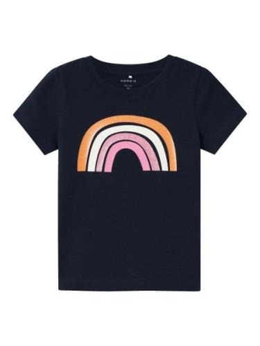 NAME IT Bluser & t-shirts 'Hanne'  safir / orange / lys pink / hvid