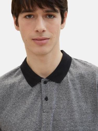 TOM TAILOR DENIM Bluser & t-shirts  grå / sort