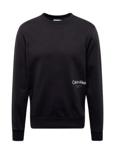 Calvin Klein Sweatshirt 'OFF PLACEMENT'  sort / hvid