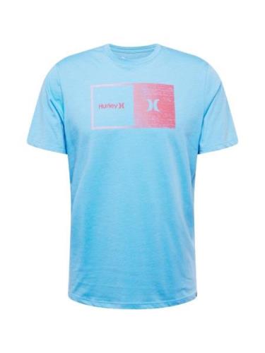 Hurley Funktionsskjorte 'EVD HALFER'  lyseblå / pink / lyserød