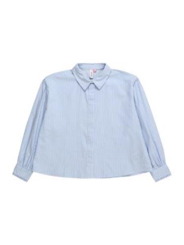 Vero Moda Girl Bluse 'VMPinny'  lyseblå / hvid