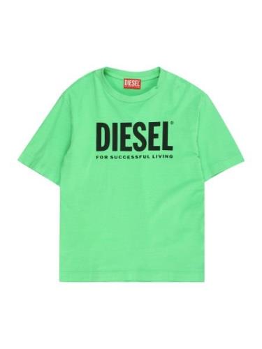DIESEL Shirts 'TNUCI'  lysegrøn / sort