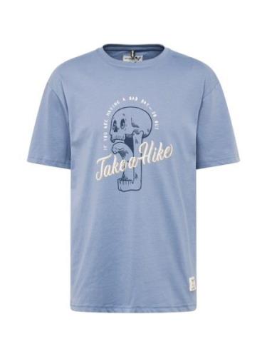 Fat Moose Bluser & t-shirts 'Hike'  dueblå / lyseblå / hvid