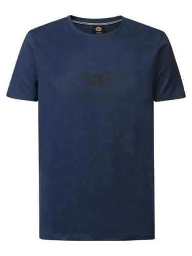 Petrol Industries Bluser & t-shirts 'Tranquil'  mørkeblå / sort