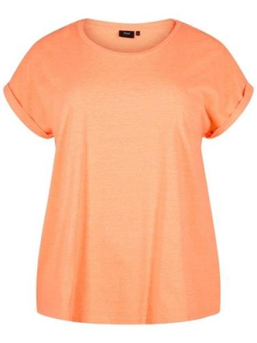 Zizzi Shirts 'Mkatja'  orange-meleret