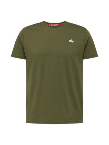 ALPHA INDUSTRIES Bluser & t-shirts  grå / grøn-meleret / hvid