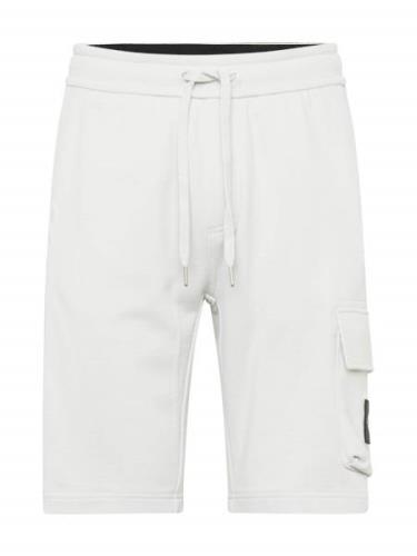Calvin Klein Jeans Cargobukser  lysegrå / sort / hvid
