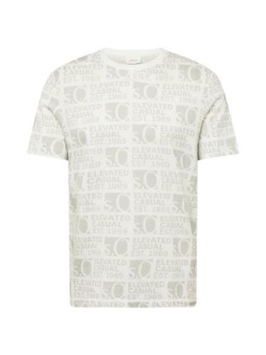 s.Oliver Bluser & t-shirts  grå / hvid
