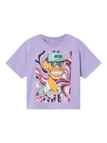 NAME IT Bluser & t-shirts 'Bored Ape'  lilla / blandingsfarvet