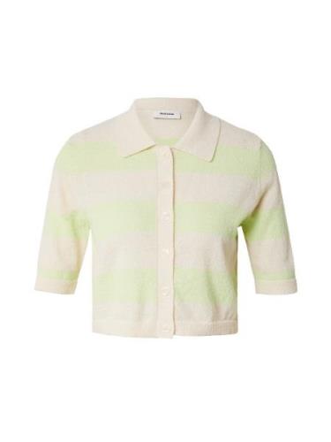 modström Cardigan 'Hollister'  beige / lysegrøn