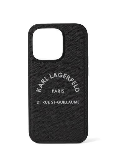 Karl Lagerfeld Smartphone-etui ' iPhone 14 Pro'  sort / hvid