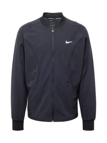 NIKE Sportssweatjakke  sort / hvid