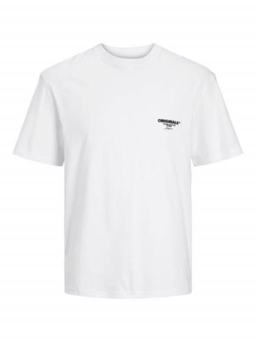 JACK & JONES Bluser & t-shirts 'BORA'  sort / hvid