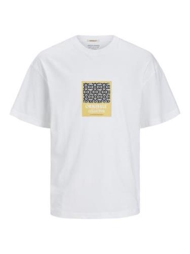 JACK & JONES Bluser & t-shirts 'Mykonos'  kastaniebrun / gul / sort / ...