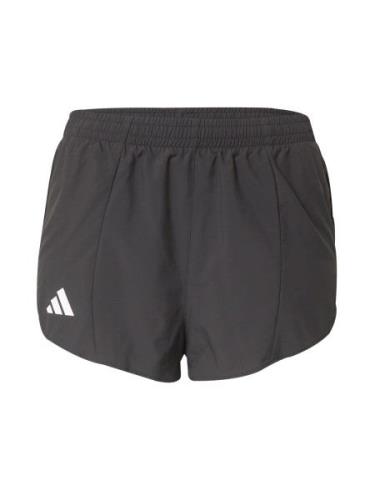 ADIDAS PERFORMANCE Sportsbukser 'ADIZERO'  sort / hvid