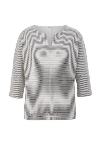 s.Oliver Sweatshirt  sort / hvid