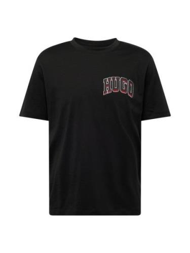 HUGO Bluser & t-shirts 'Dasko'  rød / sort / hvid