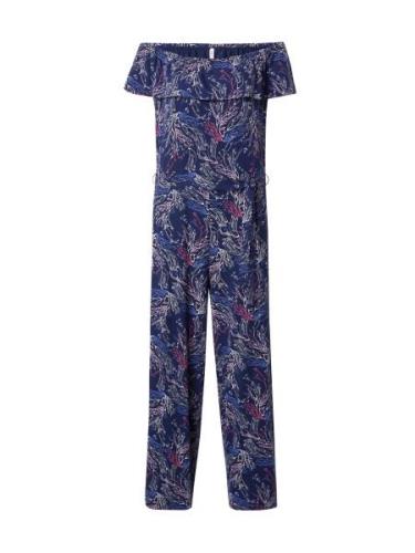 Blutsgeschwister Jumpsuit 'Hula Moo Moo'  creme / navy / mørkeblå / ly...