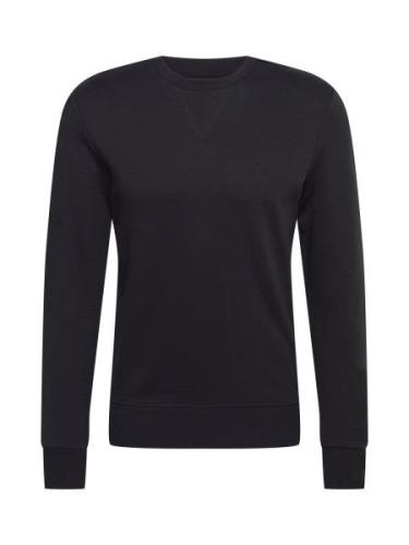 JACK & JONES Sweatshirt 'JJEBasic'  sort / hvid