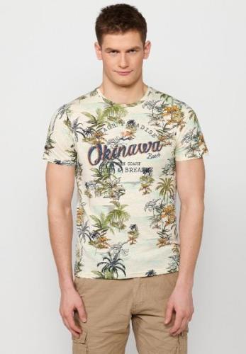 KOROSHI Bluser & t-shirts  marin / oliven / orange / offwhite