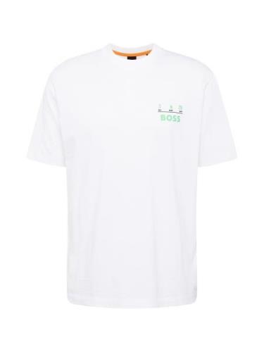 BOSS Bluser & t-shirts 'Records'  æble / sort / hvid